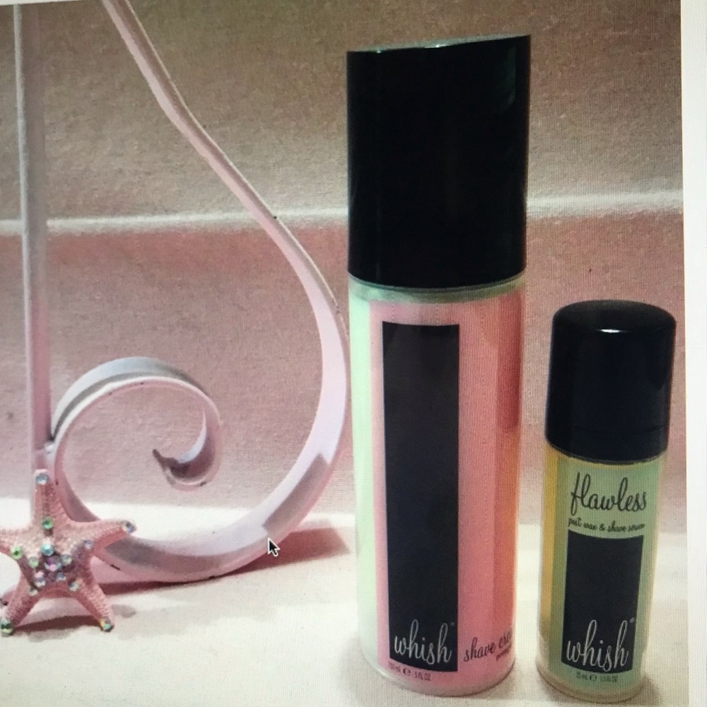 Whish shave cream after wax serum set of 2 pink pomegranate moisturizing lush